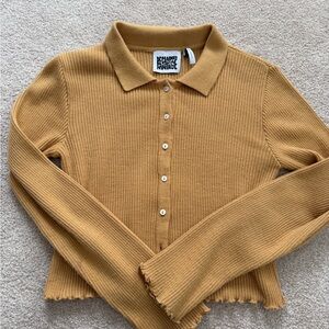 Reclaimed Vintage Mustard Button Down Shirt